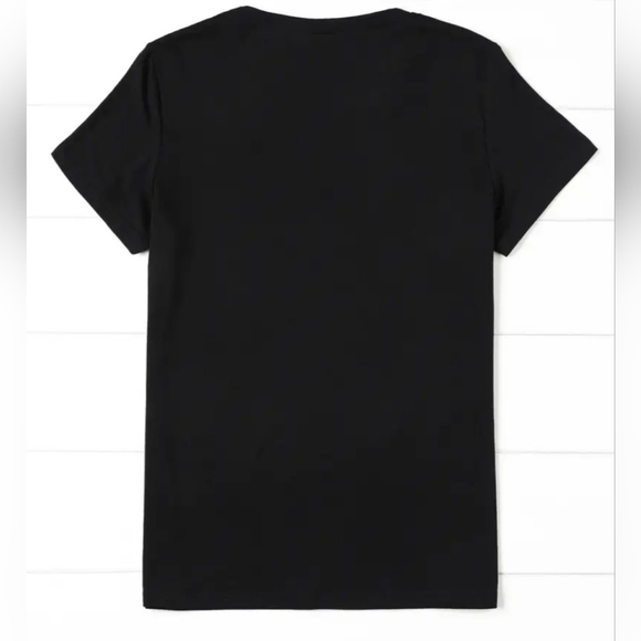 Beautiful Golden Sparkle Lips Graphic T-shirt Women's size 14 New without Tags - Picture 2 of 4